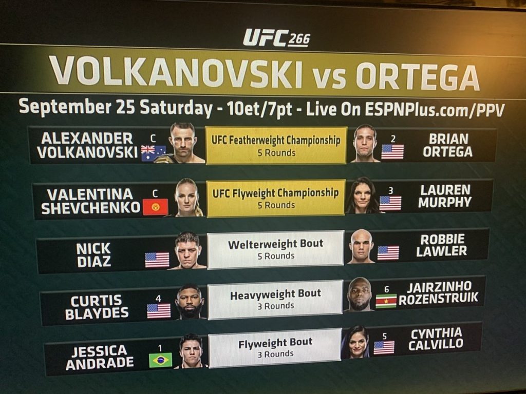 ufc 266 play by play